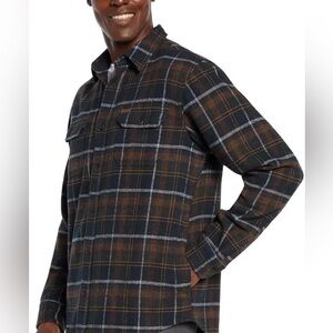 Orvis Men's Multicolor Plaid Button Up Flannel Shirt Long Sleeve Size Large